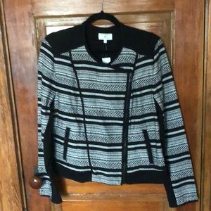 Lou & Grey short black and white jacket size L